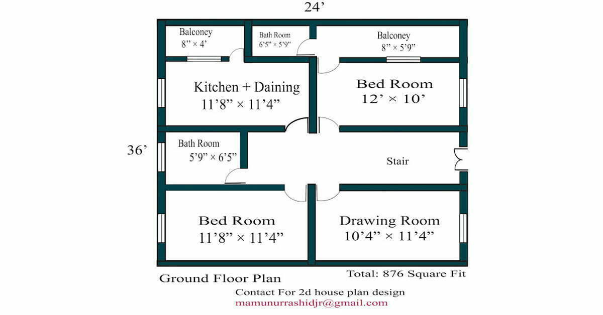 2 Bed Room Special Ground Floor Design