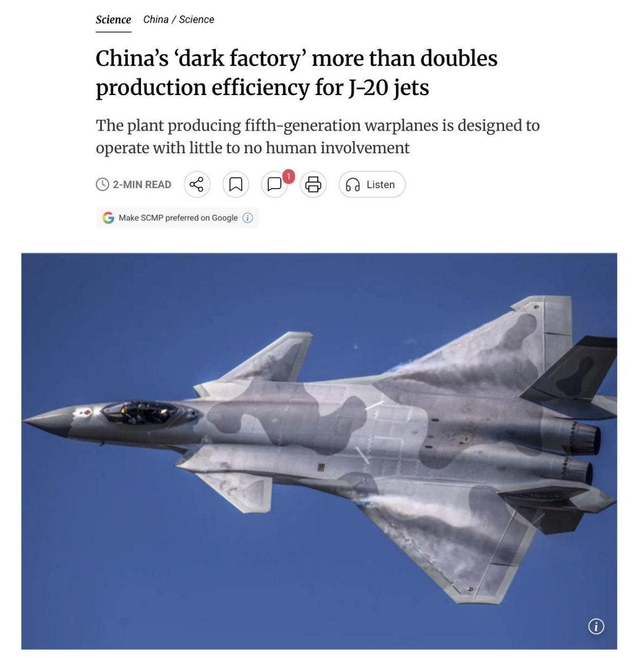 j-20 jets